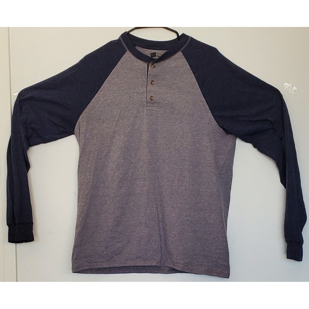 Men's Hanes Beefy-T Long‎ Sleeve Gray T-shirt Large